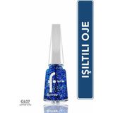 Flormar Glitter Sapphire Shine 07 Parlak Bitişli Simli Oje