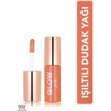 Flormar Glow Lip Oil Nemlendirici Etkili & Işıltılı Bitişli Renkli Dudak Yağı (002 Cocoa Kiss) 8682536104098 - Beyaz