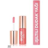 Flormar Glow Lip Oil Nemlendirici Etkili & Işıltılı Bitişli Renkli Dudak Yağı (003 Rosy Mist) 8682536104111 - Pembe