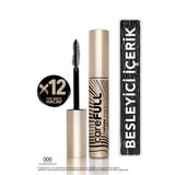Flormar Hacim Veren Besleyici Maskara (SİYAH) - Carefull Volume - 000 Black - 8682536084093