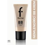 Flormar Hafif Yapılı & Yarı Parlak Bitişli SPF20 Nemlendirici BB Krem (002 Fair/Light) 8690604535392
