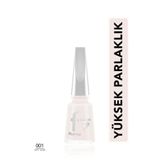 Flormar Higloss Uzun Süre Parlaklık Sunan Yüksek Performanslı Işıltılı Bitişli Oje - 001 Soft Ivory