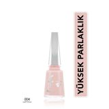 Flormar Higloss Uzun Süre Parlaklık Sunan Yüksek Performanslı Işıltılı Bitişli Oje - 004 Sweet Blush