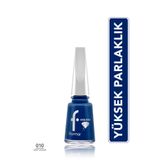 Flormar Higloss Uzun Süre Parlaklık Sunan Yüksek Performanslı Işıltılı Bitişli Oje - 010 Deep Ocean