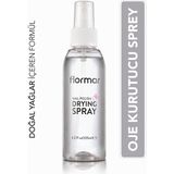 Flormar Hızlı Kuruma ve Kalıcılık Sağlayan Oje Kurutucu Sprey 125 ml E Vitamini ve Limon Yağı İçerir