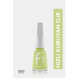 Flormar Hızlı Kuruyan Parlak Oje- Quick Dry Nail E.- QD43 Green First-8682536040556