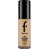 Flormar Invisible Cover HD Fondöten Hafif Yapılı Yarı Parlak Bitişli SPF30 30 ml