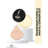 Flormar Invisible Loose Banana Transparan Pudra & Makyaj Süngeri Seti - SARI