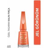 Flormar Jelly Look 11 ml Parlak Oje JL03 Coral Red Yoğun Renk ve Jel Görünüm Özelliğiyle 8690604233618