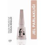 Flormar Jelly Look Oje L58 Milky Renk Tonu ile Jel Parlaklığı Sağlayan 13 ml