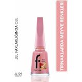 Flormar Jelly Look Yüksek Pigmentli & Parlak Bitişli Oje JL104 ROSE APPLE Renkli Jel Görünüm