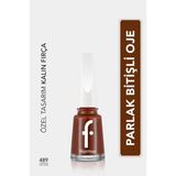 Flormar Kahverengi Yüksek Pigmentli Oje Parlak Bitişli 489 Hot Sun Renk Seçeneği - KAHVERENGİ