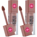 Flormar Kiss Me More Yoğun Pigmentli Besleyici ve Nemlendirici Kalıcı Mat Likit Ruj No. 001 - Babe - 8682536040624 (2 paketi)