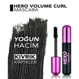 Flormar Kıvrım Ve Hacim Veren Maskara ( Siyah) - Hero Volume & Curl Mascara - 8682536022804