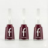 Flormar Klasik Oje 3'Lü Avantaj Paketi - Derin Bordo (Şarap Kızılı)