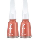 Flormar Klasik Parlak Bitişli Yüksek Pigmentli Oje Nail Enamel 011 Tender Salmon New (2 paketi)