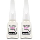 Flormar Klasik Parlak Bitişli Yüksek Pigmentli Oje Nail Enamel 227 Milk Foam New (2 paketi)