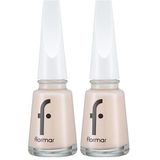 Flormar Klasik Parlak Bitişli Yüksek Pigmentli Oje Nail Enamel 305 Beige Latte New (2 paketi)
