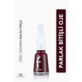 Flormar Klasik Parlak Bitişli Yüksek Pigmentli Oje - Nail Enamel -306 Lost In Bordeaux New- 8682536035842