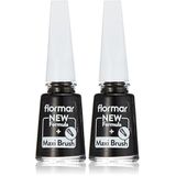 Flormar Klasik Parlak Bitişli Yüksek Pigmentli Oje Nail Enamel 313 Black Minimalism New (2 paketi)