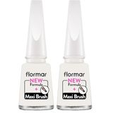 Flormar Klasik Parlak Bitişli Yüksek Pigmentli Oje Nail Enamel 319 White Dance New (2 paketi)