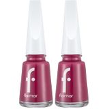Flormar Klasik Parlak Bitişli Yüksek Pigmentli Oje Nail Enamel 320 Rose Taboo New (2 paketi)