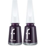 Flormar Klasik Parlak Bitişli Yüksek Pigmentli Oje Nail Enamel 492 Eggplant New (2 paketi)
