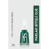 Flormar Klasik Parlak Bitişli Yüksek Pigmentli Oje Nail Enamel 538 Always Green