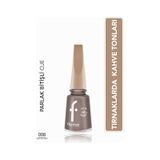 Flormar Latte Nail Enamel Yüksek Pigmentli & Parlak Bitişli Oje 008 Mocha Mıst