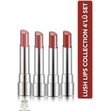 Flormar Lush Lips Collection 4'lü Makyaj Seti Beyaz Renk Tonu ile Doğal Görünüm ve Uzun Süre Kalıcı Etki