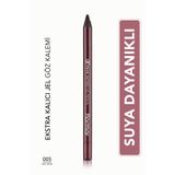 Flormar Mat Görünüm Sunan Extreme Tattoo Gel Pencil 005 Very Berry Bordo Jel Göz Kalemi