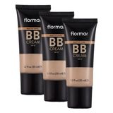 Flormar Mattifying BB Yağlı ve Karma Ciltler için Nemlendirici Etkili SPF 25 Mat Bitişli BB Krem No. 001 - Fair - 8690604535149 (3 paketi)