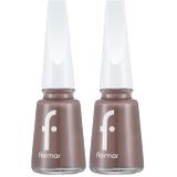 Flormar Maxi Brush 427 2'li Sandstone Oje