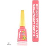 Flormar Mediterranean Yüksek Pigmentli & Parlak Bitişli Oje - 011 Aegean Pink - PEMBE