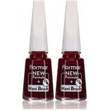 Flormar Nail Enamel 2 Adet 306 Lost In Bordeaux Canlı Oje