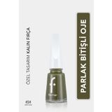 Flormar Nail Enamel 454 Army Glam Klasik Parlak Bitişli Yüksek Pigmentli Oje
