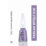 Flormar Nail Enamel 494 Ash Blue Klasik Parlak Bitişli Yüksek Pigmentli Oje