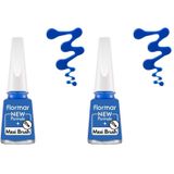 Flormar Nail Enamel Navy Blue 487 2'li Oje
