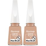 Flormar Nail Enamel Yüksek Pigmentli ve Parlak Bitişli Oje Fne 079 Beige Desert (2 paketi)