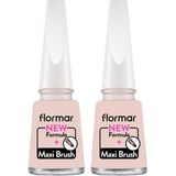 Flormar Nail Enamel Yüksek Pigmentli ve Parlak Bitişli Oje Fne 470 White Dream (2 paketi)
