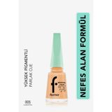 Flormar Nefes Alan Parlak Oje- Breathing Color Nail Enamel- 005 Salmon Pink- 8682536032568