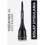 Flormar Özel Fırça Başlıklı Yoğun Pigmentli Mat Jel Eyeline -Gel Eyeliner-02 OCEANBLUE-8690604591886 1 Adet - Mavi