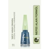 Flormar Parlak Bitişli Nefes Alabilen Vegan Oje-green Up Nail Enamel-011 Aqua Era-4251903324083