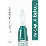 Flormar Parlak Bitişli Yüksek Pigmentli Oje (450 Blue Industry New) 8682536036122