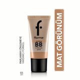 Flormar Parlama Önlemeye Yardımcı SPF25 Mat Bitişli BB Krem 03 Light