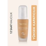 Flormar Perfect Coverage Yoğun Pigmentli Fondöten SPF 15 Doğal Görünüm 12 Saat Kalıcılık 104 Vanille Eclat