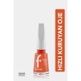 Flormar Quick Dry Hızlı Kuruyan İnce Yapılı & Parlak Bitişli Oje (QD49 High Energy) 8682536074087 - TURUNCU