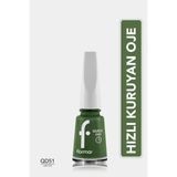 Flormar Quick Dry Hızlı Kuruyan İnce Yapılı & Parlak Bitişli Oje (QD51 Cactus) 8682536074124 - YEŞİL