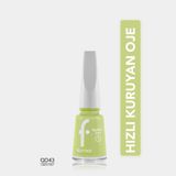 Flormar Quick Dry Hızlı Kuruyan Yoğun Pigmentli Oje QD43 Green First