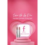 Flormar Sheer Up Lip Duo – Pembe Çantalı 2’li Ruj Seti - 000 TRANSPARENT